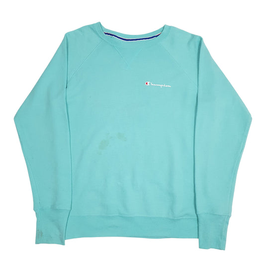 Mens Blue Champion  Crewneck Jumper