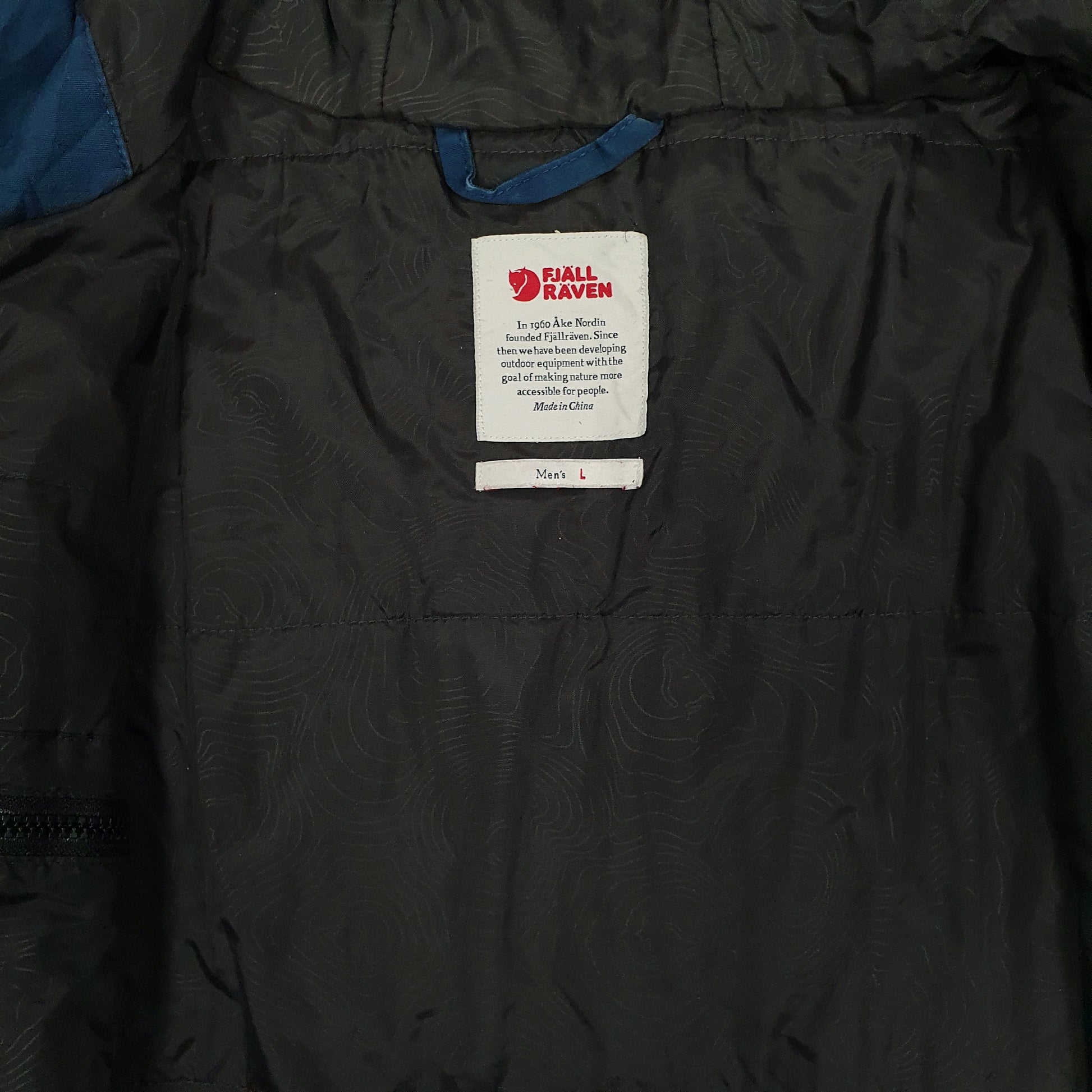 Mens Blue Fjallraven Barents  Coat