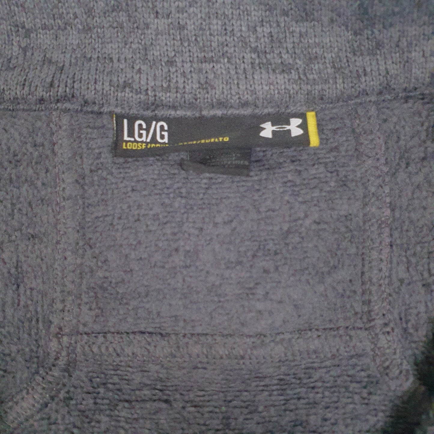 Mens Grey Under Armour Notre Dame Swim & Dive Quarter Zip Jumper