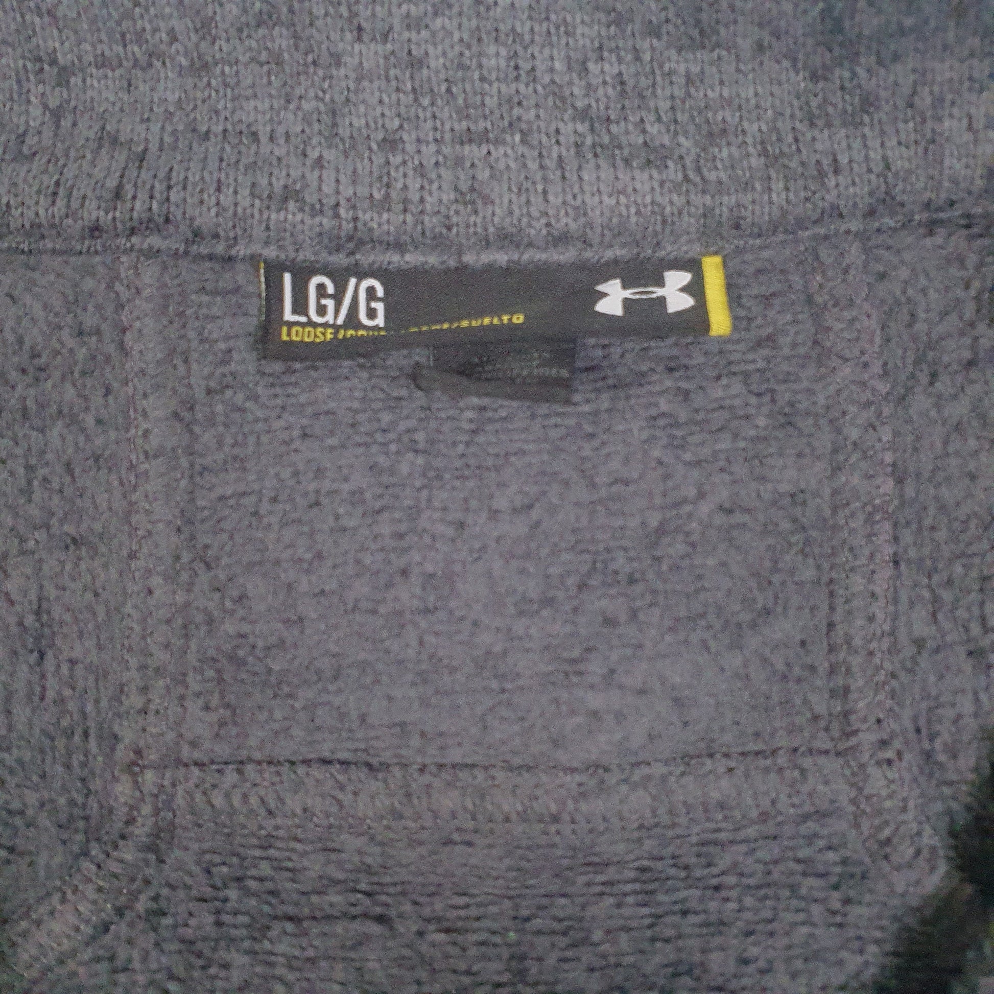 Mens Grey Under Armour Notre Dame Swim & Dive Quarter Zip Jumper