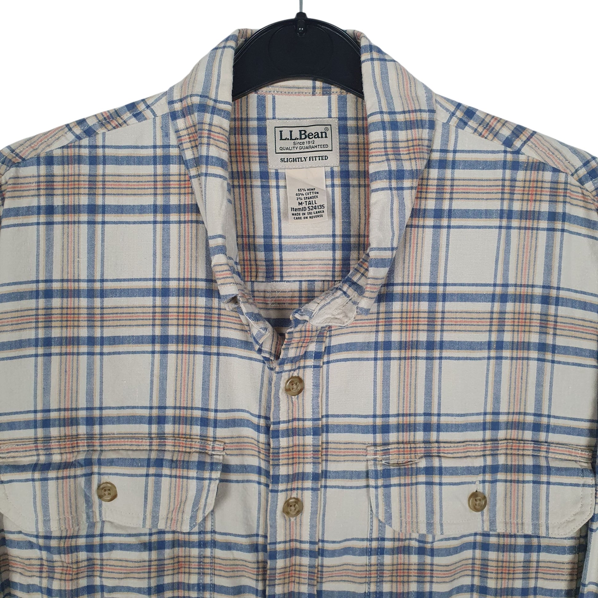 Mens Blue L.L.Bean Tall  Shirt