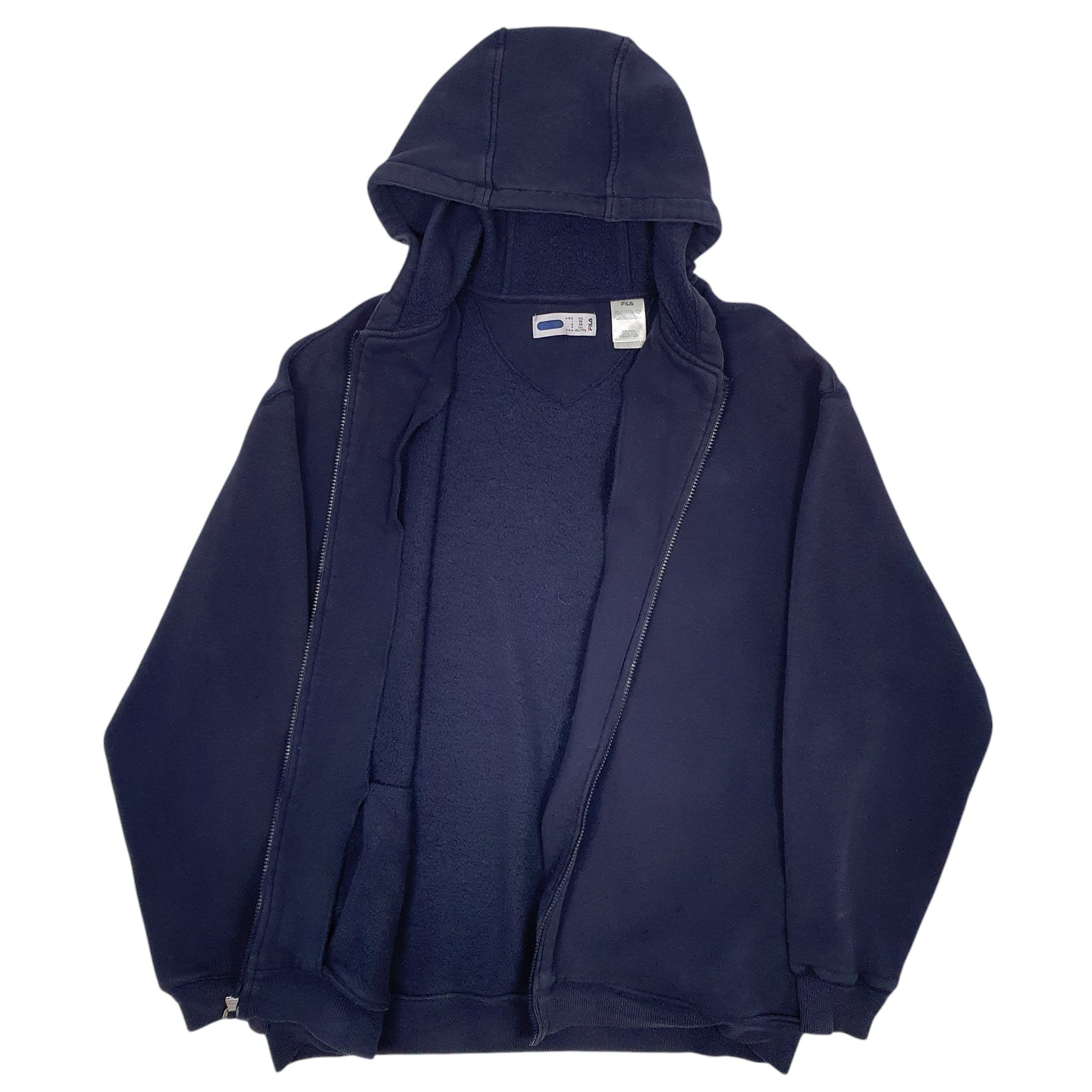 Mens Navy Fila  Full Zip Jumper