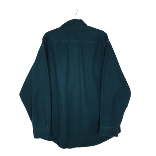 Mens Blue Woolrich Thick Expedition Chamois  Shirt