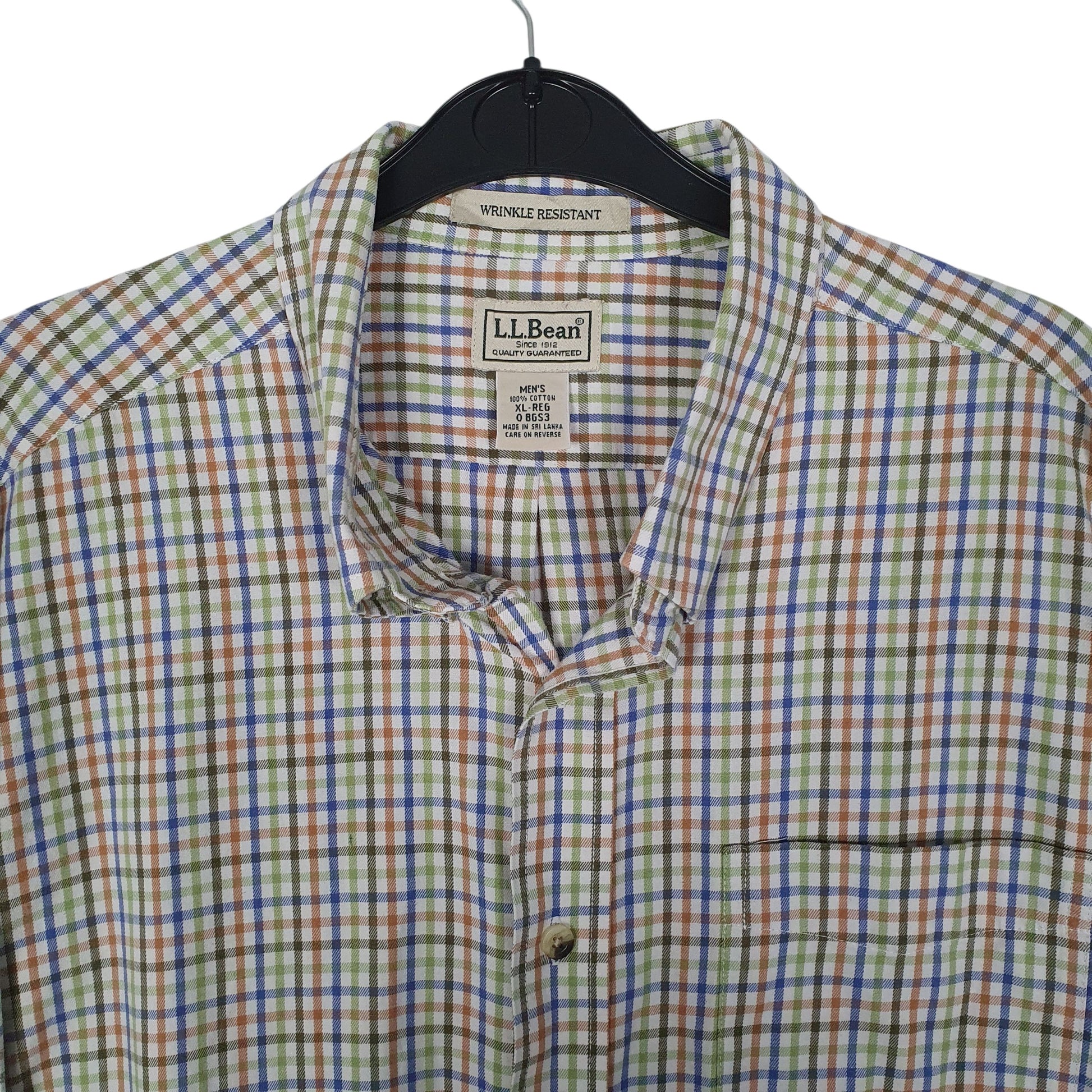 Mens Green L.L.Bean   Shirt