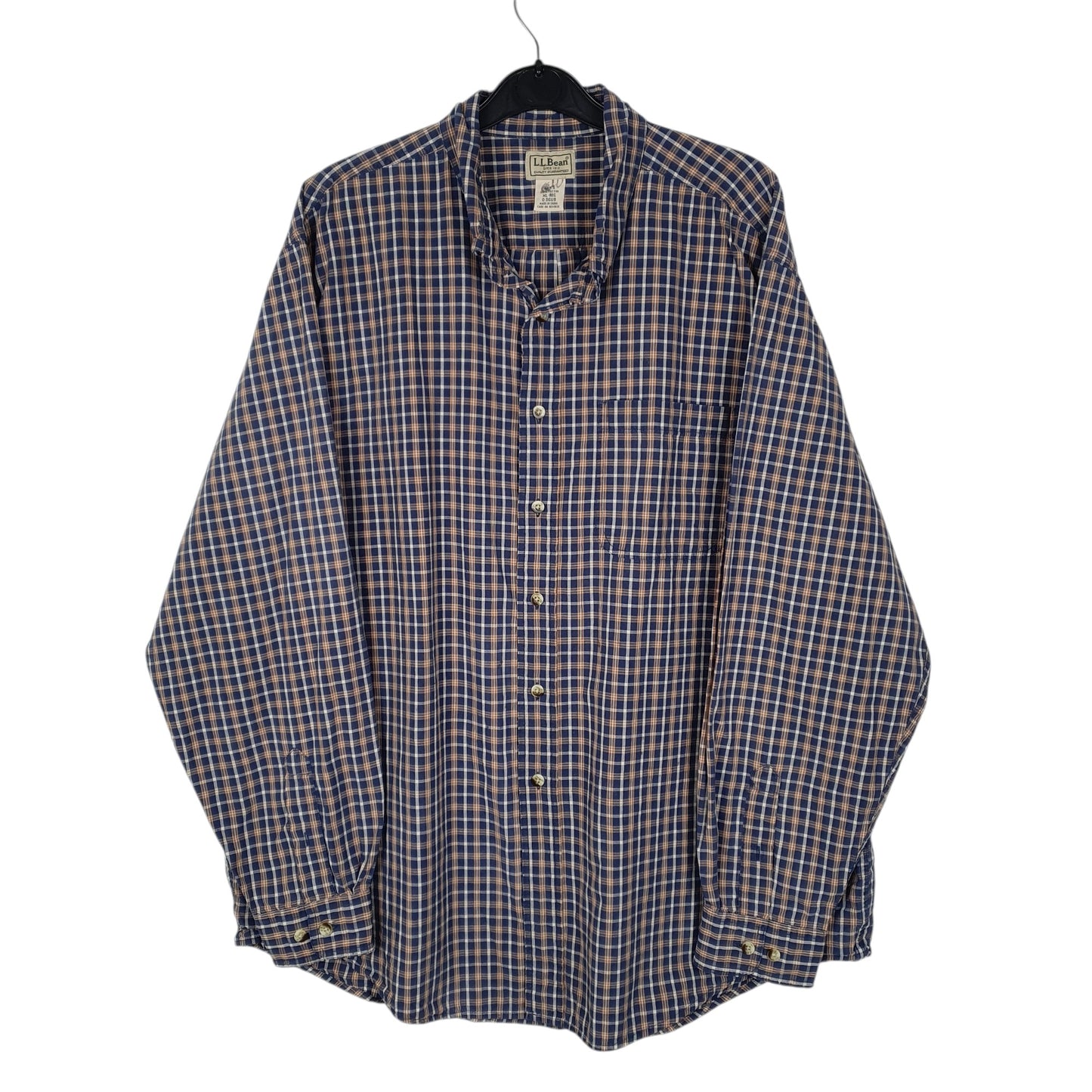 Mens Navy L.L.Bean  Long Sleeve Shirt