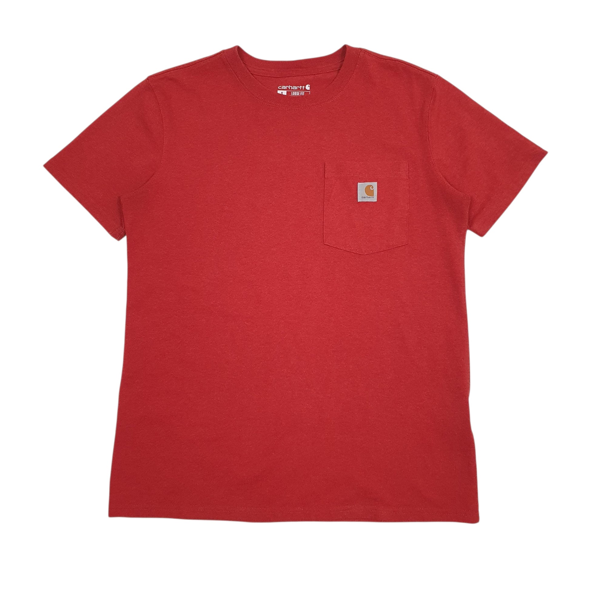 Womens Red Carhartt  Short Sleeve T Shirt