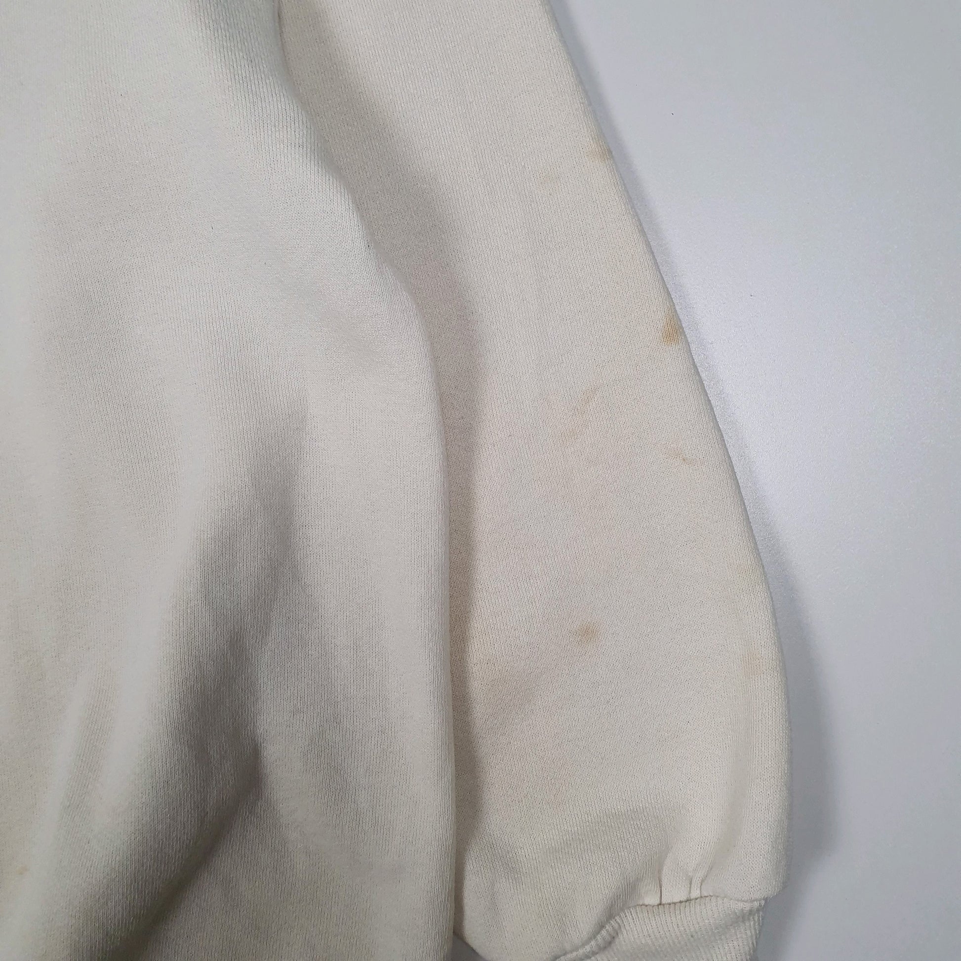 Mens Cream Whim Vintage 90s Floral Crewneck Jumper