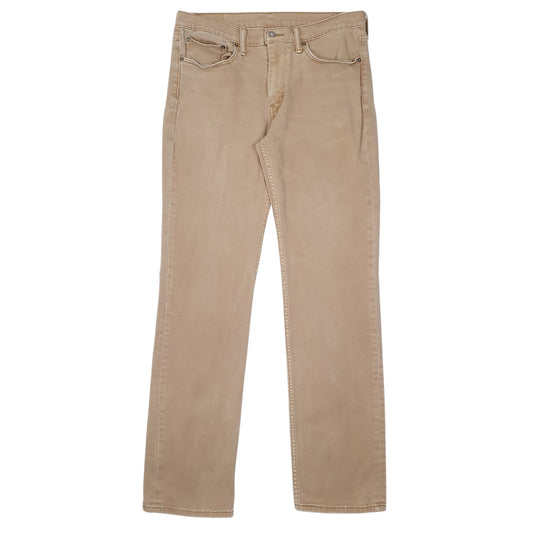Mens Beige Levis  514 JeansW34 L34