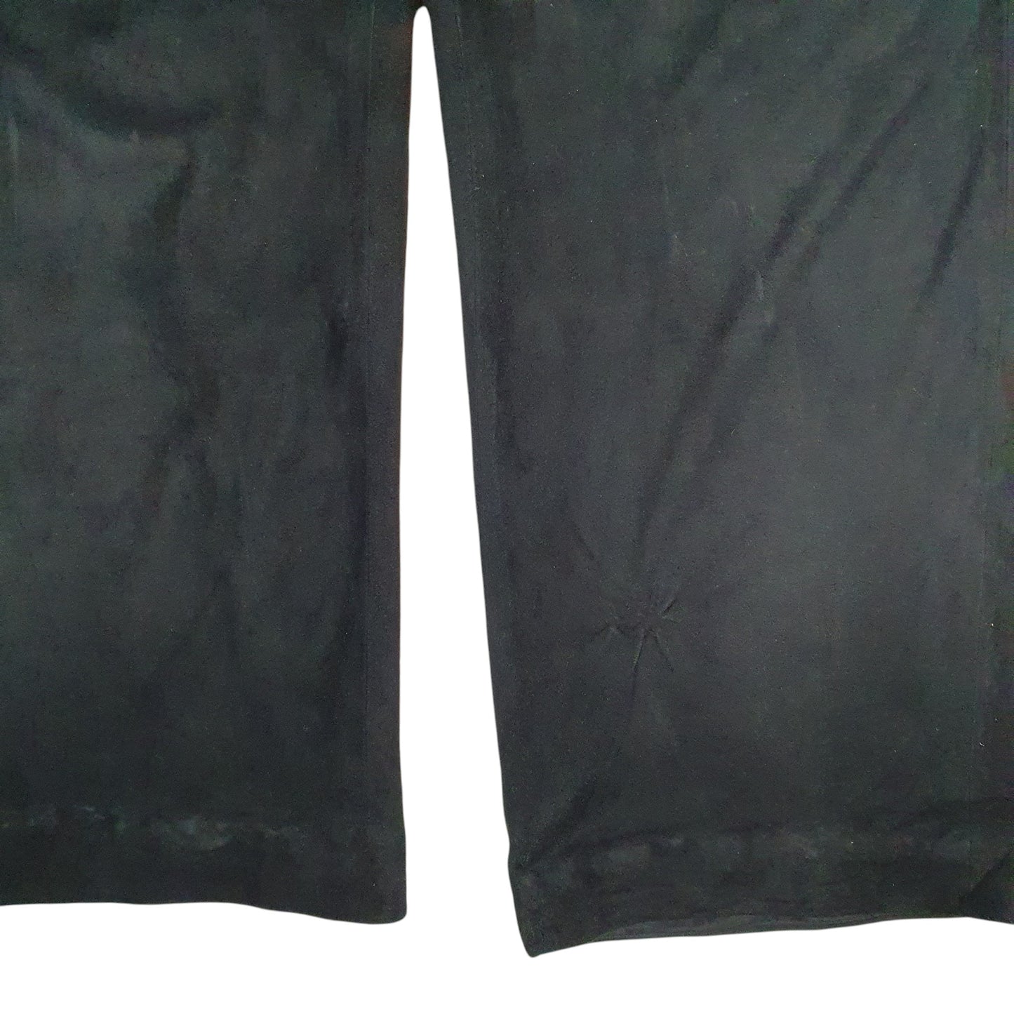 Mens Black Polo Ralph Lauren Suede  Trousers