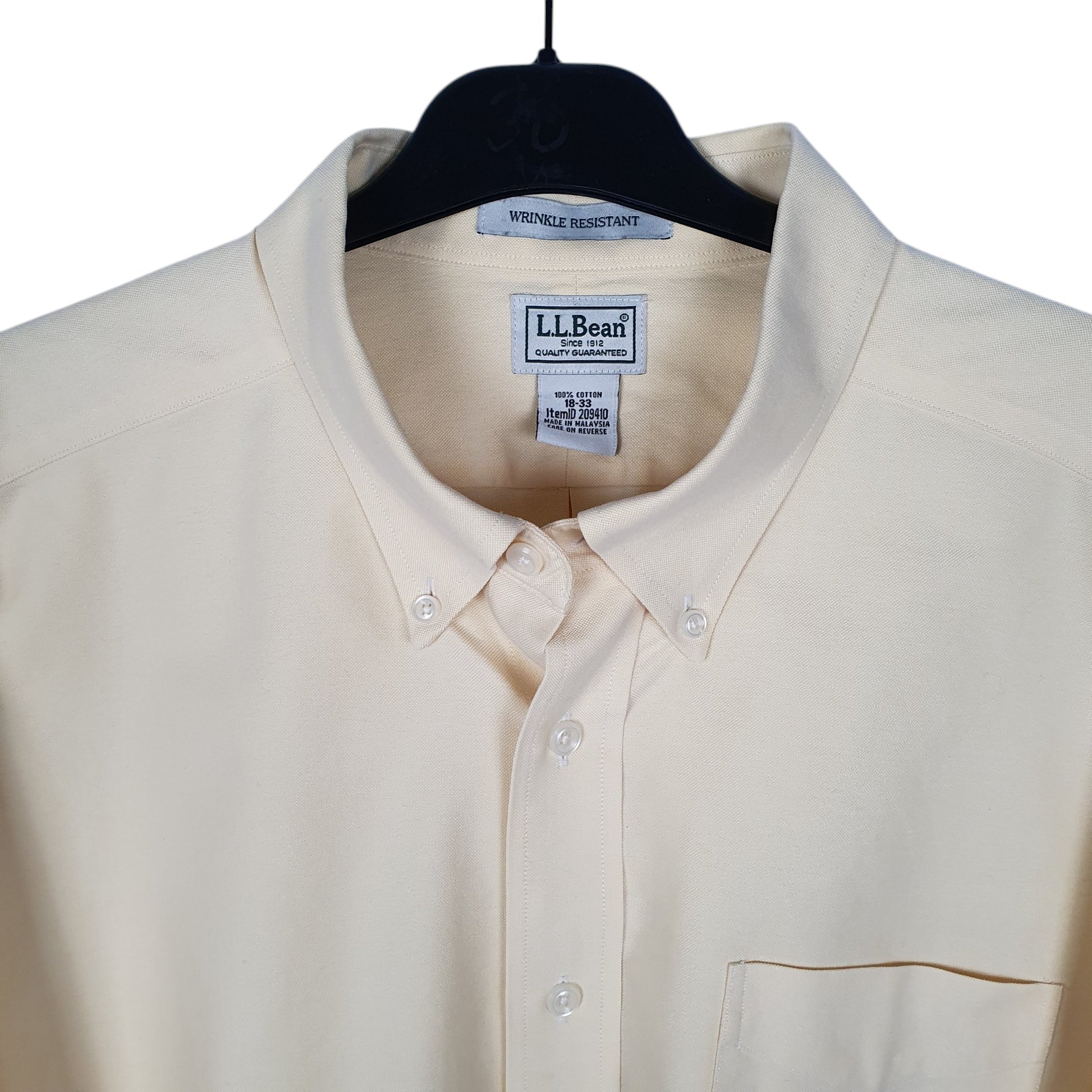 Mens Yellow L.L.Bean   Shirt