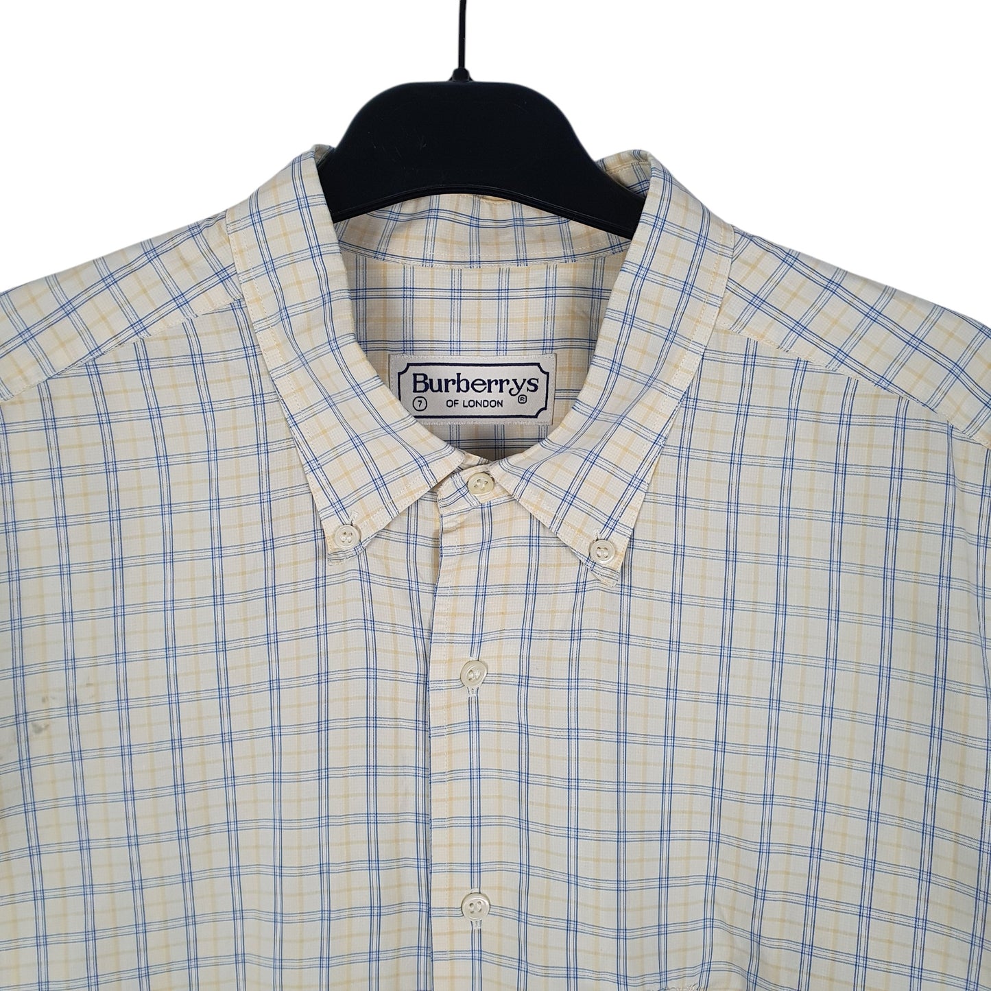 Mens Yellow Burberry Vintage 90s  Shirt