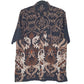 Mens Black Batik Ruzza  Short Sleeve Shirt