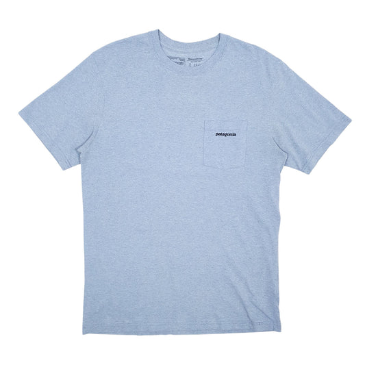 Mens Blue Patagonia  Short Sleeve T Shirt