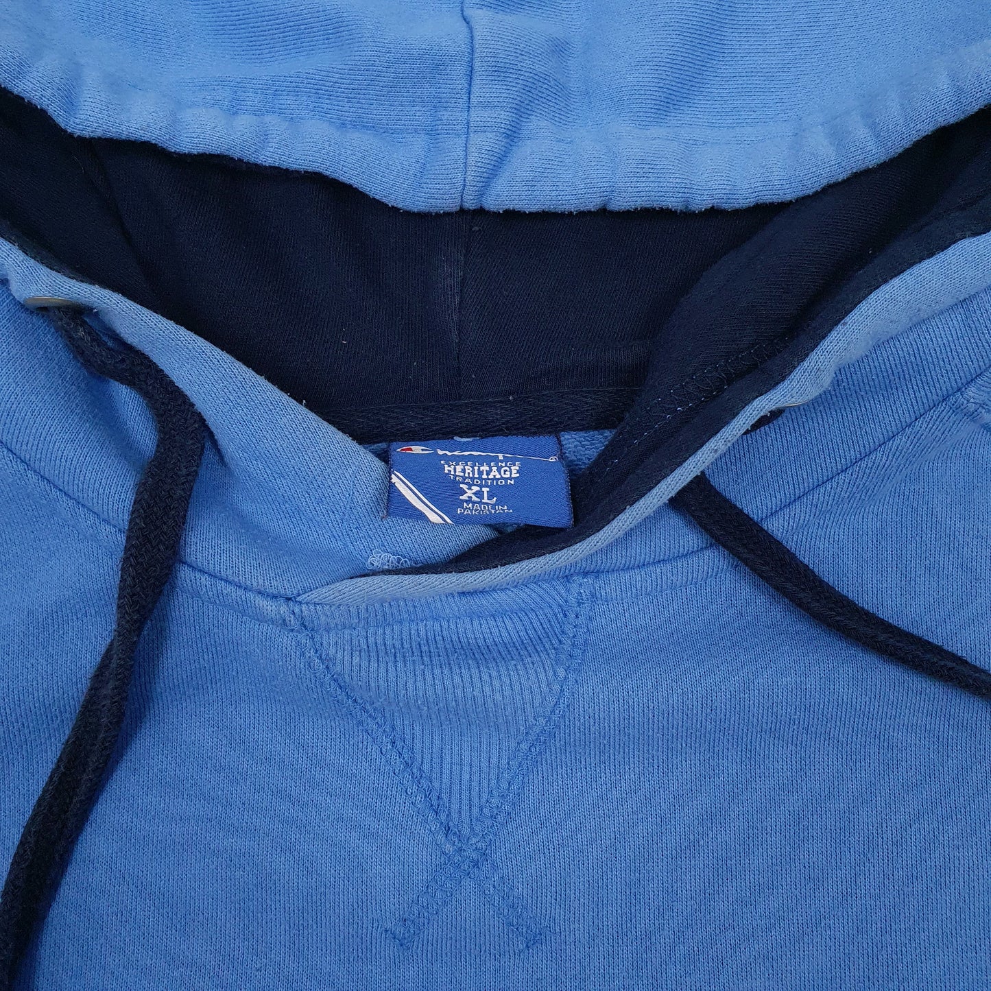 Mens Blue Champion Notre Dame Hoodie Jumper