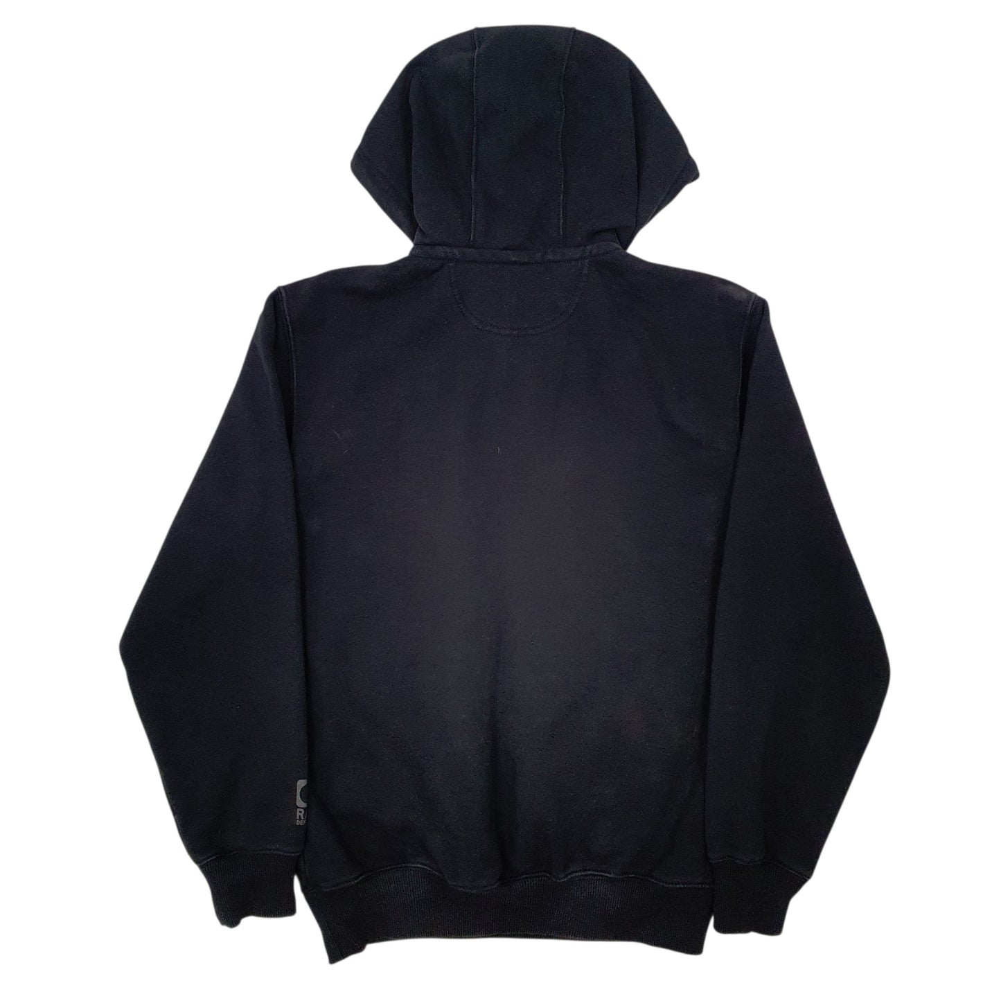 Mens Black Carhartt Original Fit Hooded Quarter Zip Jumper