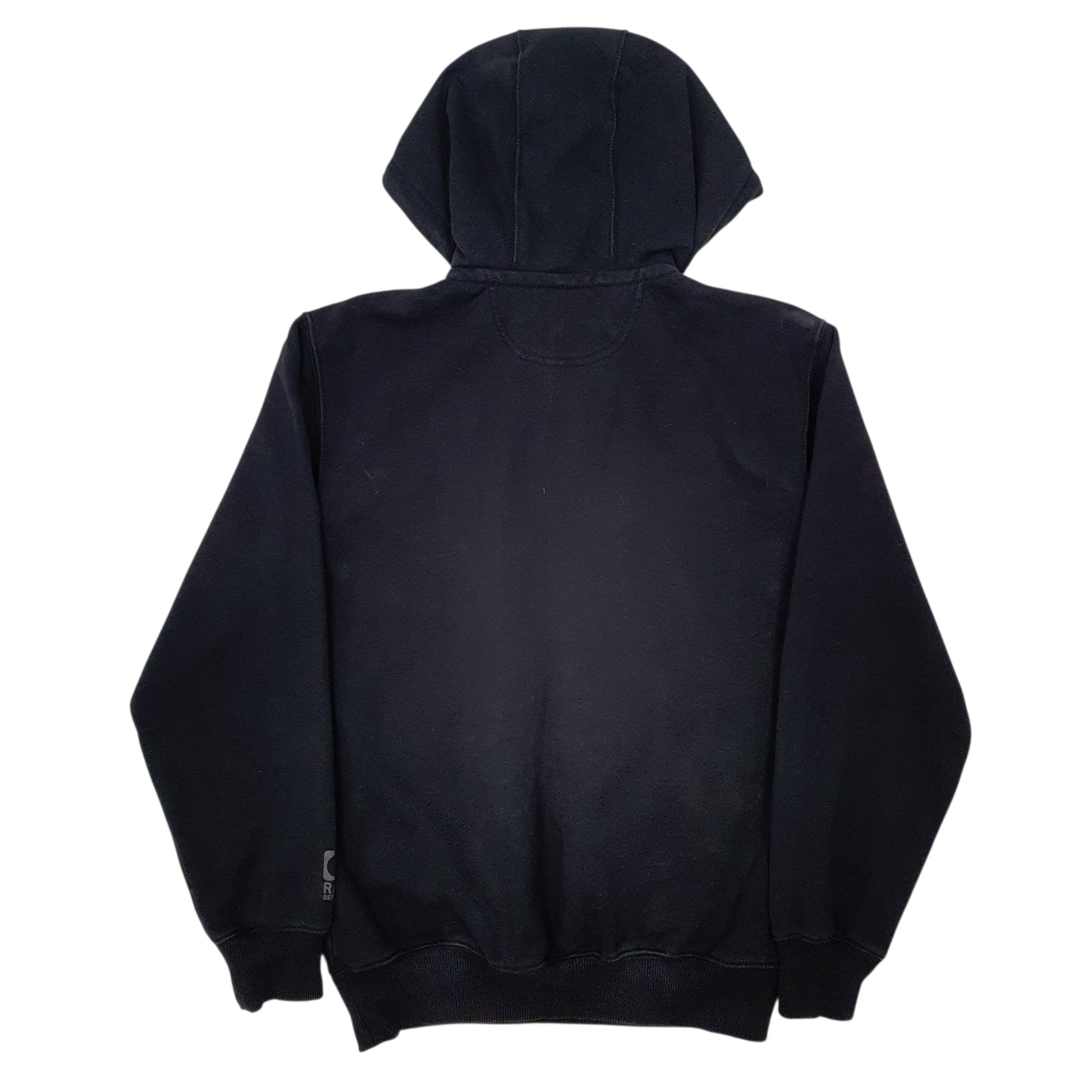 Mens Black Carhartt Original Fit Hooded Quarter Zip Jumper