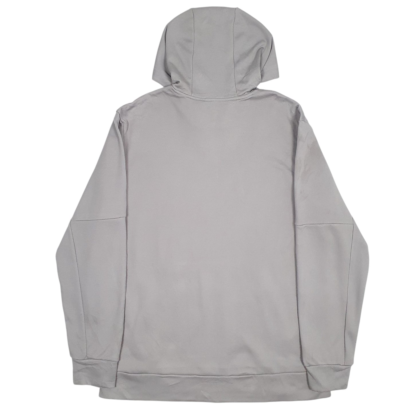 Mens Grey Adidas Spellout AeroReady Hoodie Jumper
