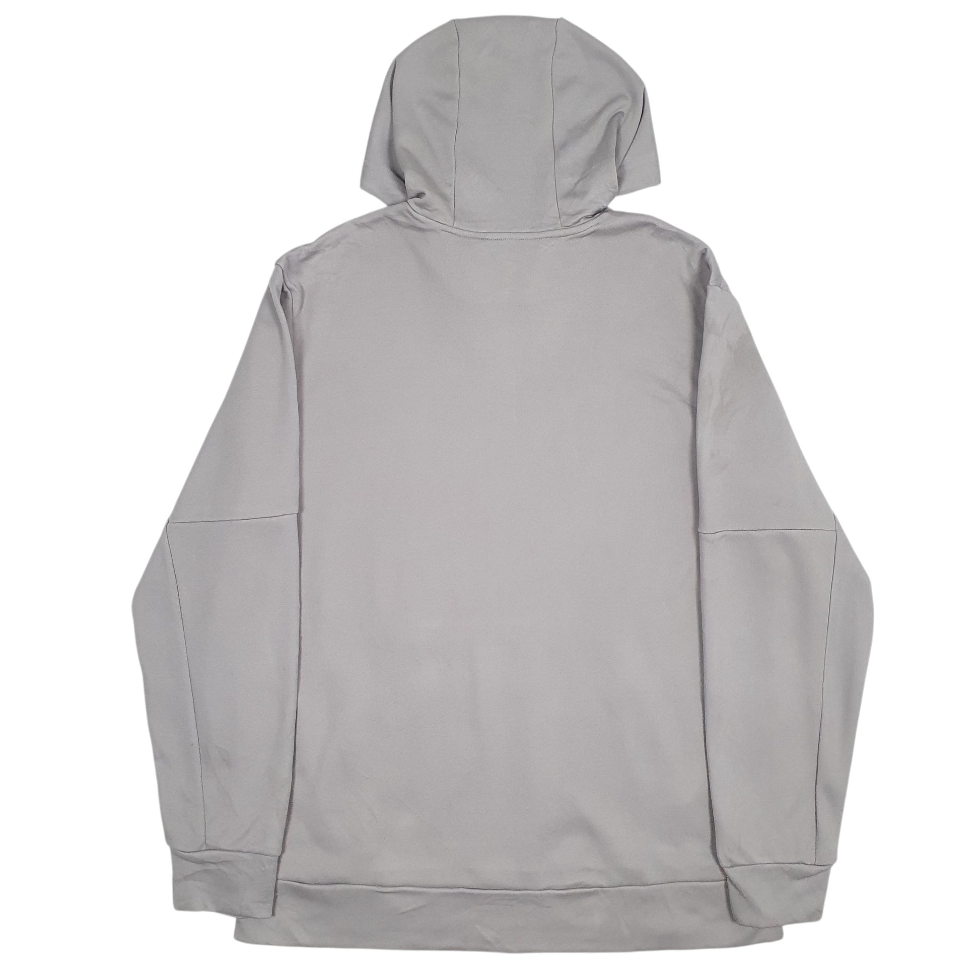 Mens Grey Adidas Spellout AeroReady Hoodie Jumper