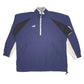 Mens Navy Puma Vintage Baggy Quarter Zip Jumper