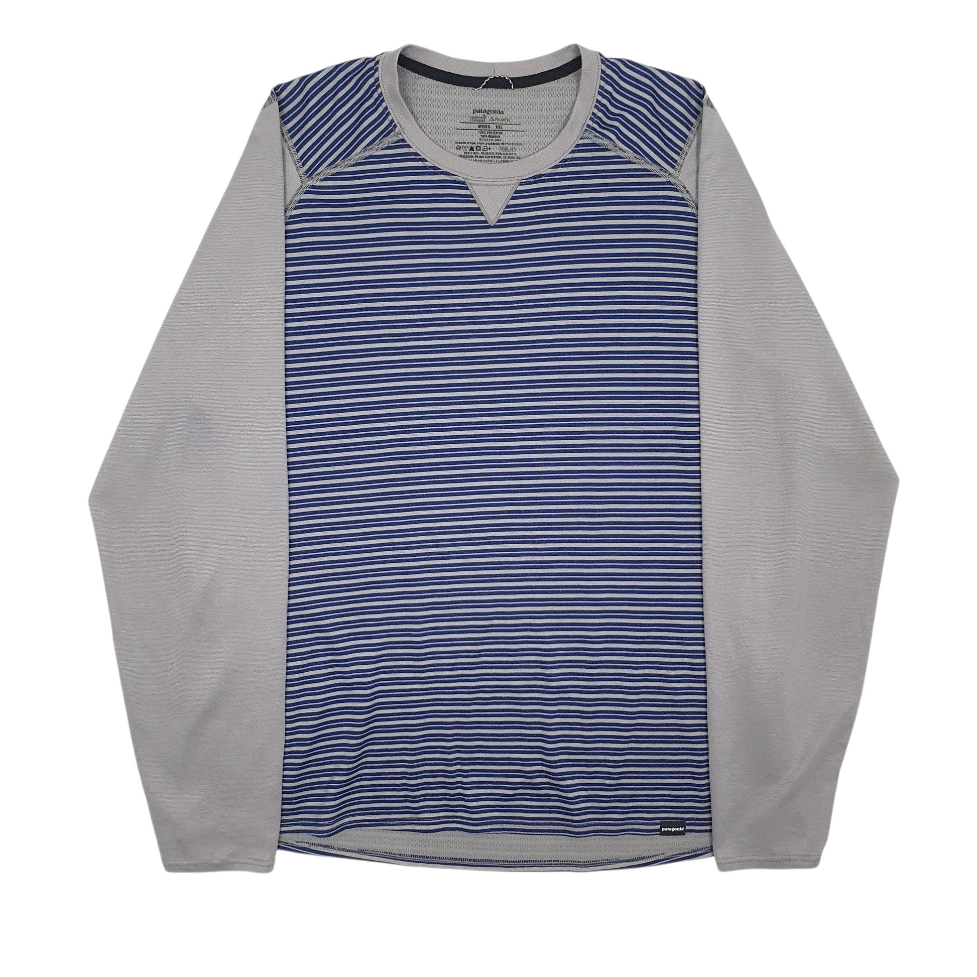 Mens Grey Patagonia Capilene Stretch Long Sleeve T Shirt