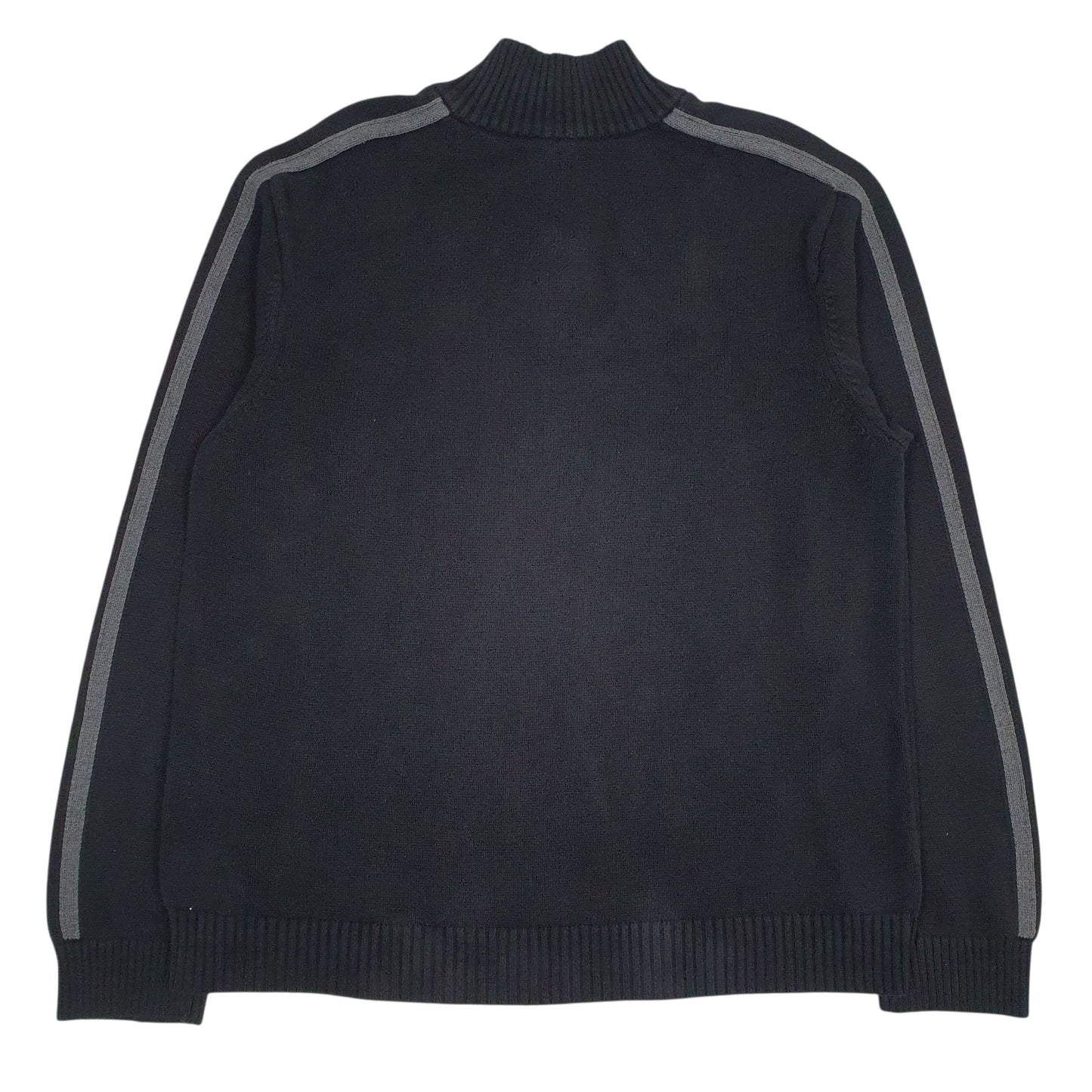 Mens Grey Tommy Hilfiger Knit Quarter Zip Jumper