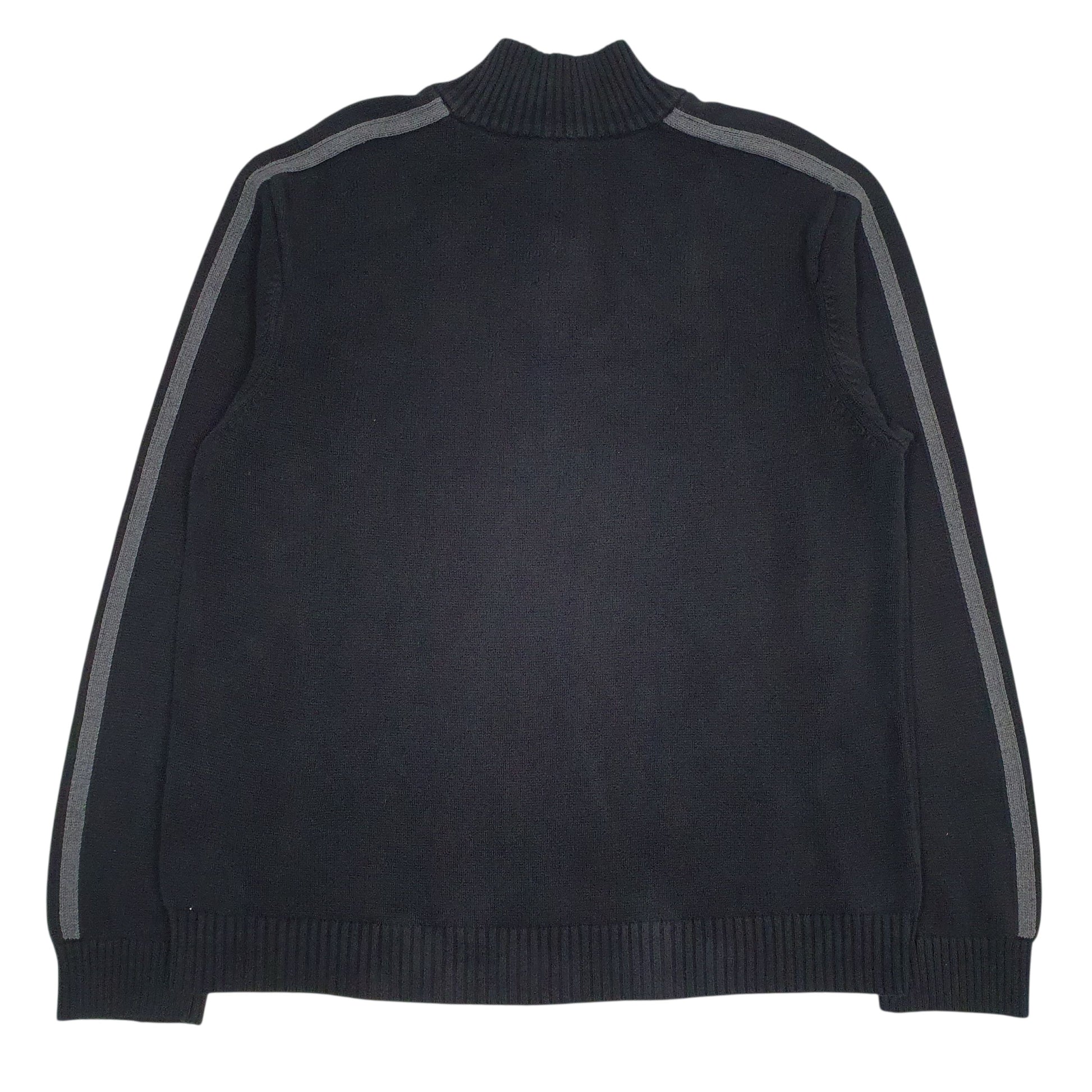 Mens Grey Tommy Hilfiger Knit Quarter Zip Jumper