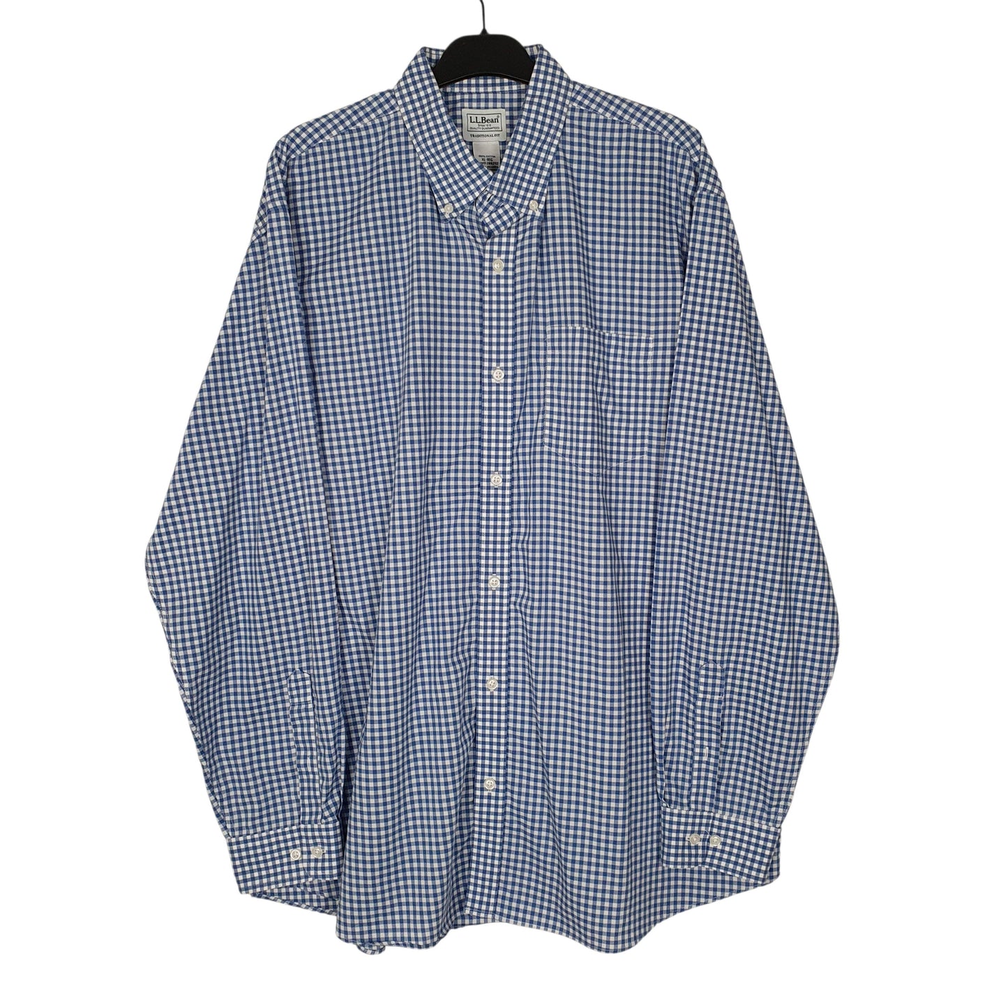Mens Blue L.L.Bean  Long Sleeve Shirt