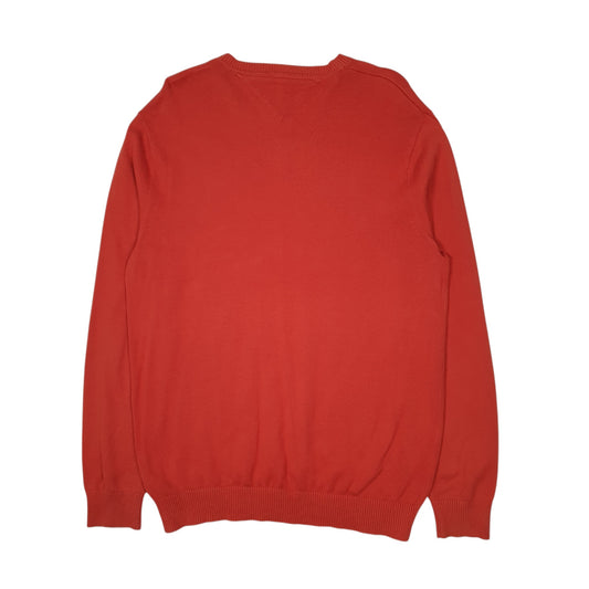 Mens Orange Tommy Hilfiger  Crewneck Jumper
