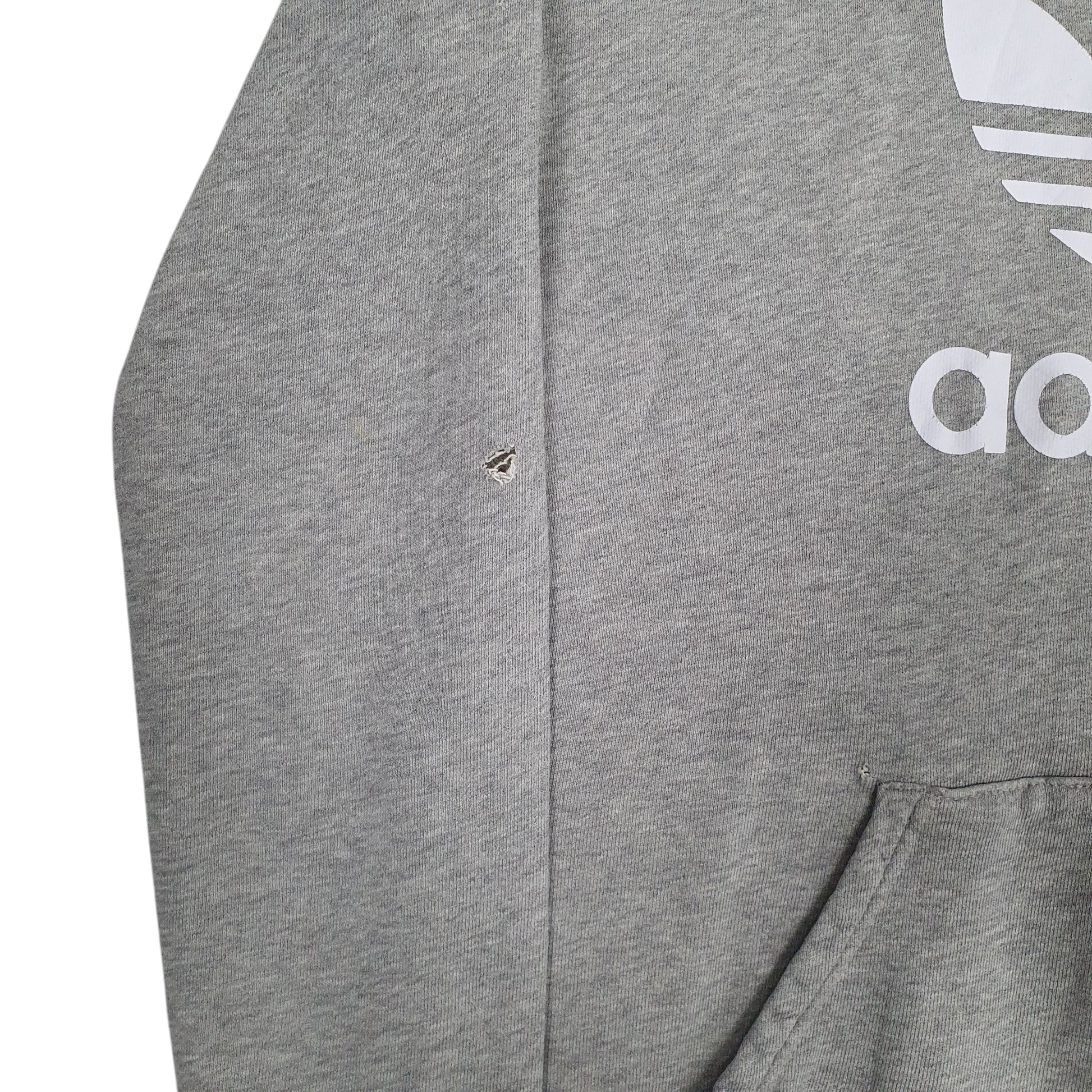 Mens Grey Adidas  Hoodie Jumper