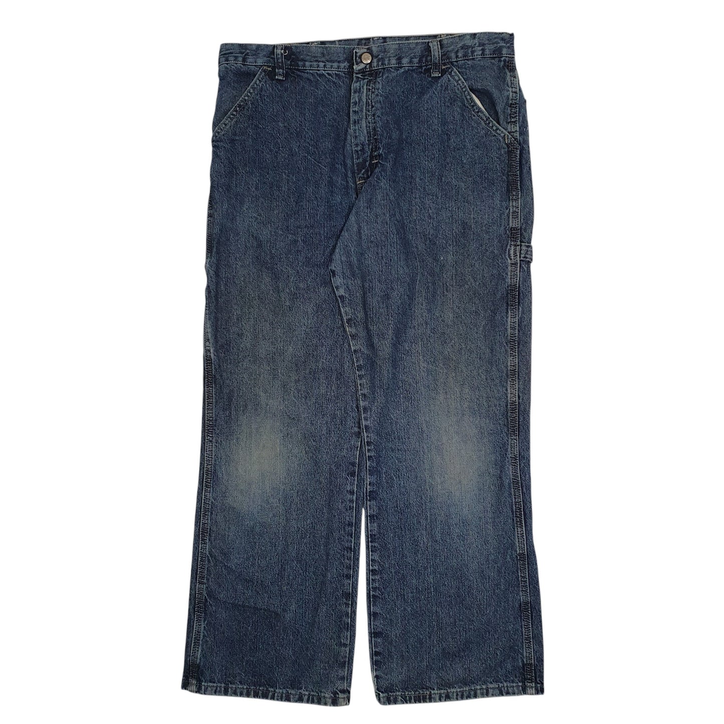 Womens Blue Wrangler Baggy Casual JeansW34 L30