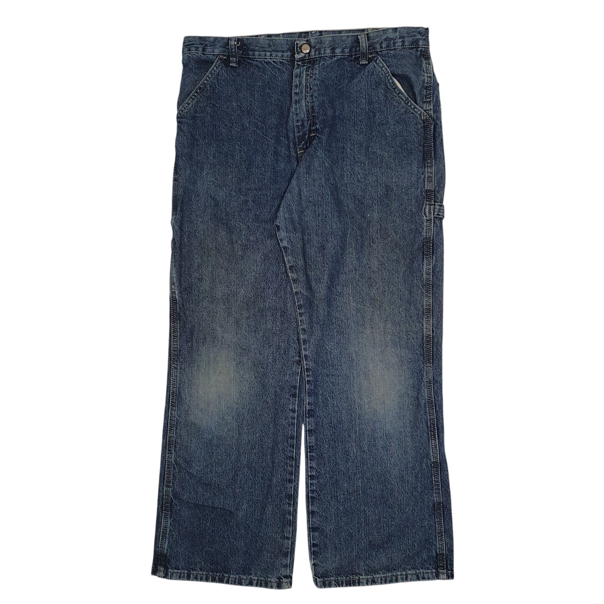 Womens Blue Wrangler Baggy Casual JeansW34 L30