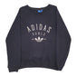 Womens Black Adidas Spellout Crewneck Jumper