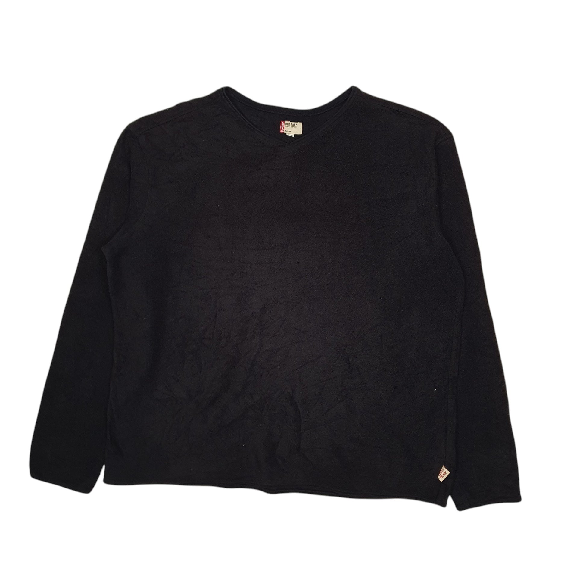 Mens Black Levis Red Tab Crewneck Jumper