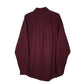 Mens Burgundy L.L.Bean Houndstooth  Shirt
