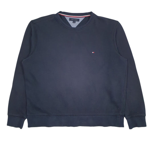 Mens Navy Tommy Hilfiger  Crewneck Jumper