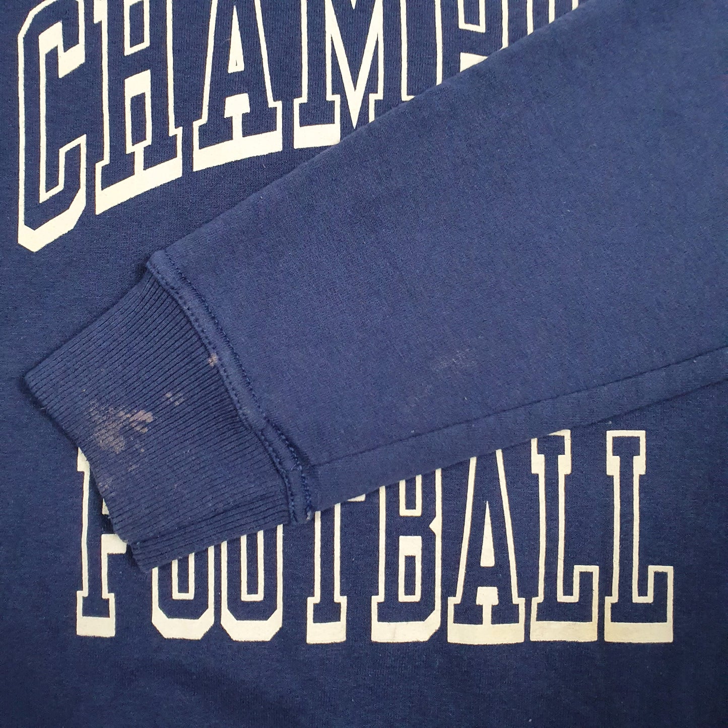 Womens Navy Champion Football Crewneck Jumper