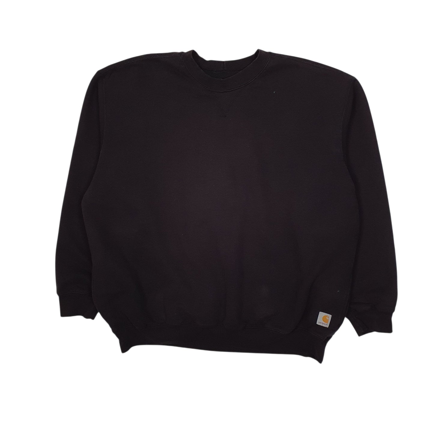 Mens Black Carhartt Heavy Insulated Crewneck Jumper