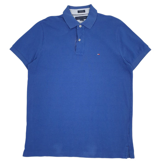Mens Blue Tommy Hilfiger  Short Sleeve Polo Shirt