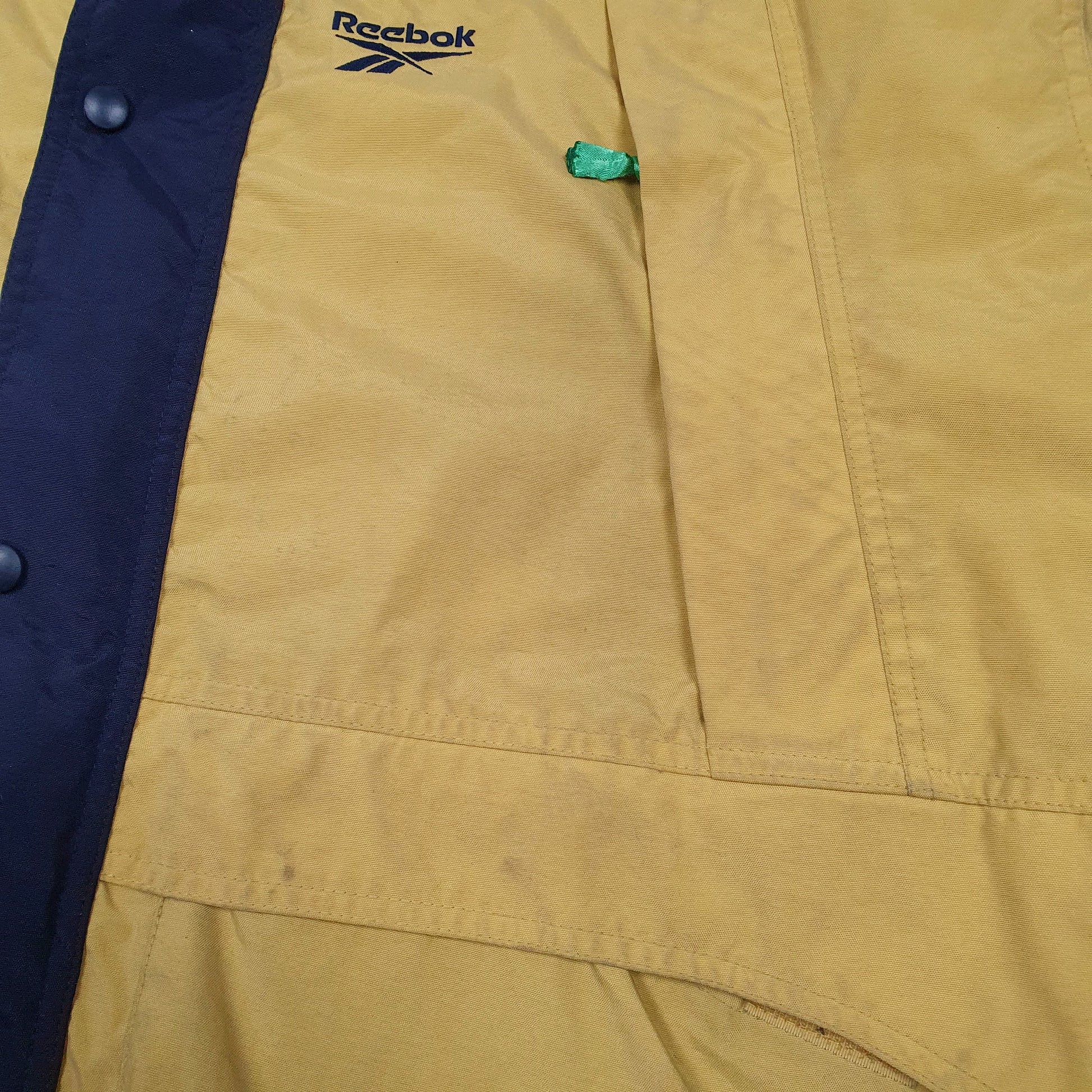 Mens Yellow Reebok Vintage 90s  Coat