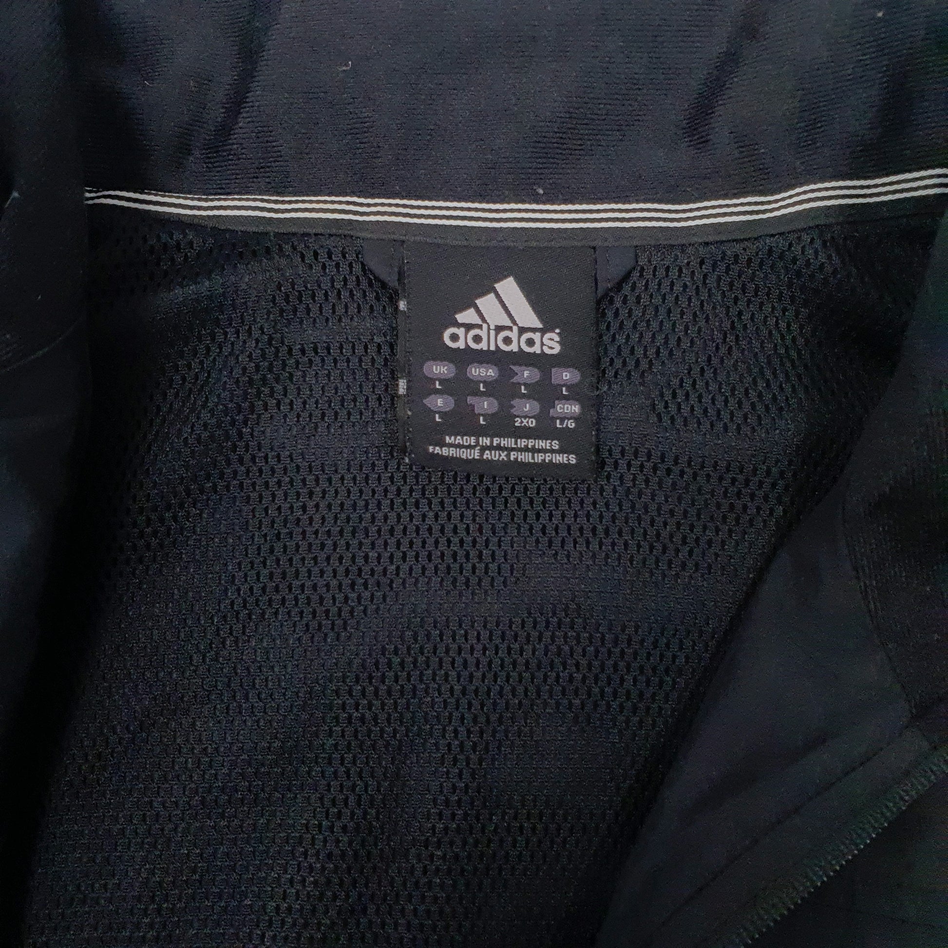 Mens Black Adidas  Hoodie Coat