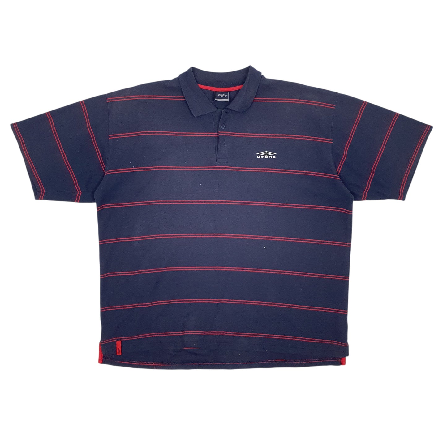 Mens Navy Umbro  Short Sleeve Polo Shirt