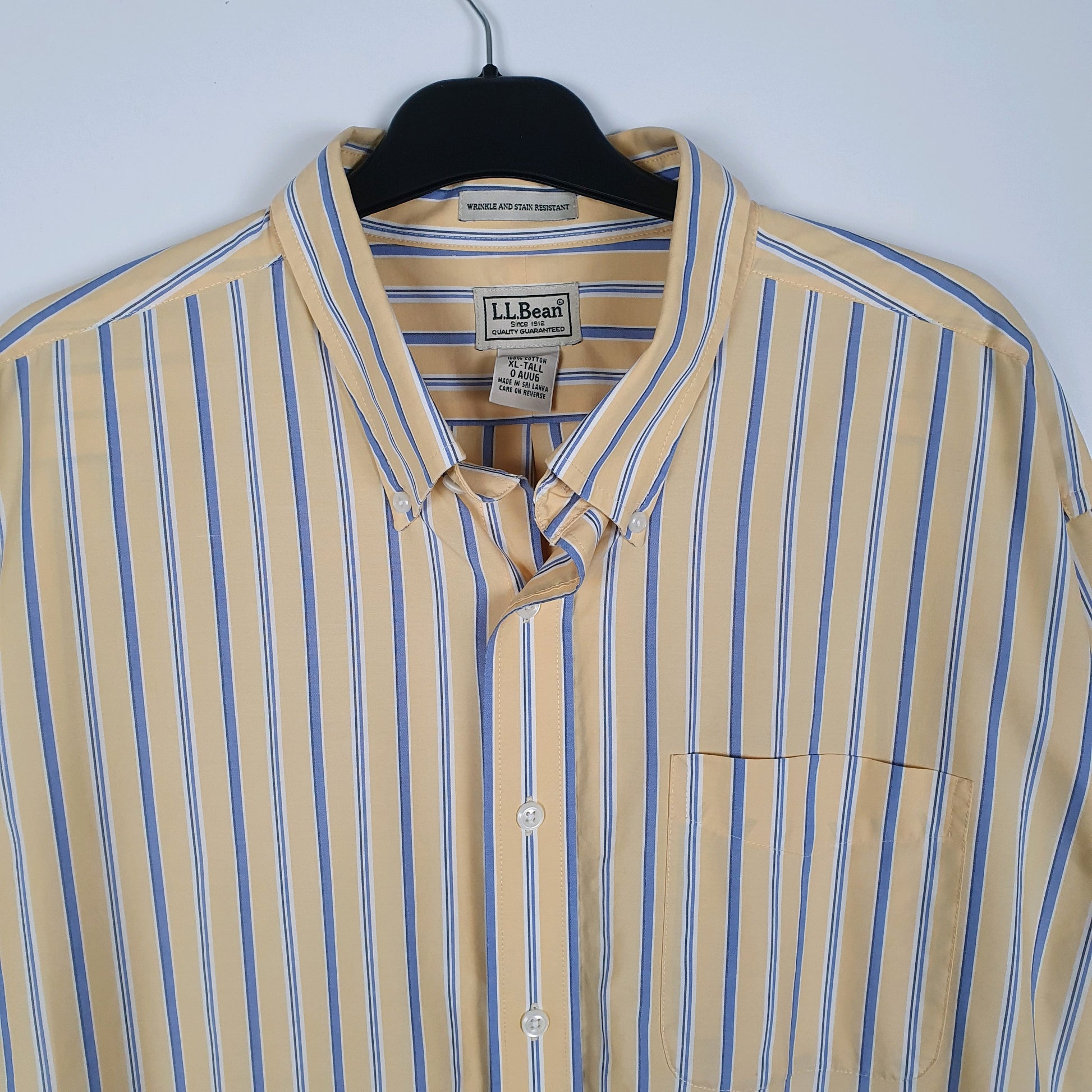 Mens Yellow L.L.Bean   Shirt