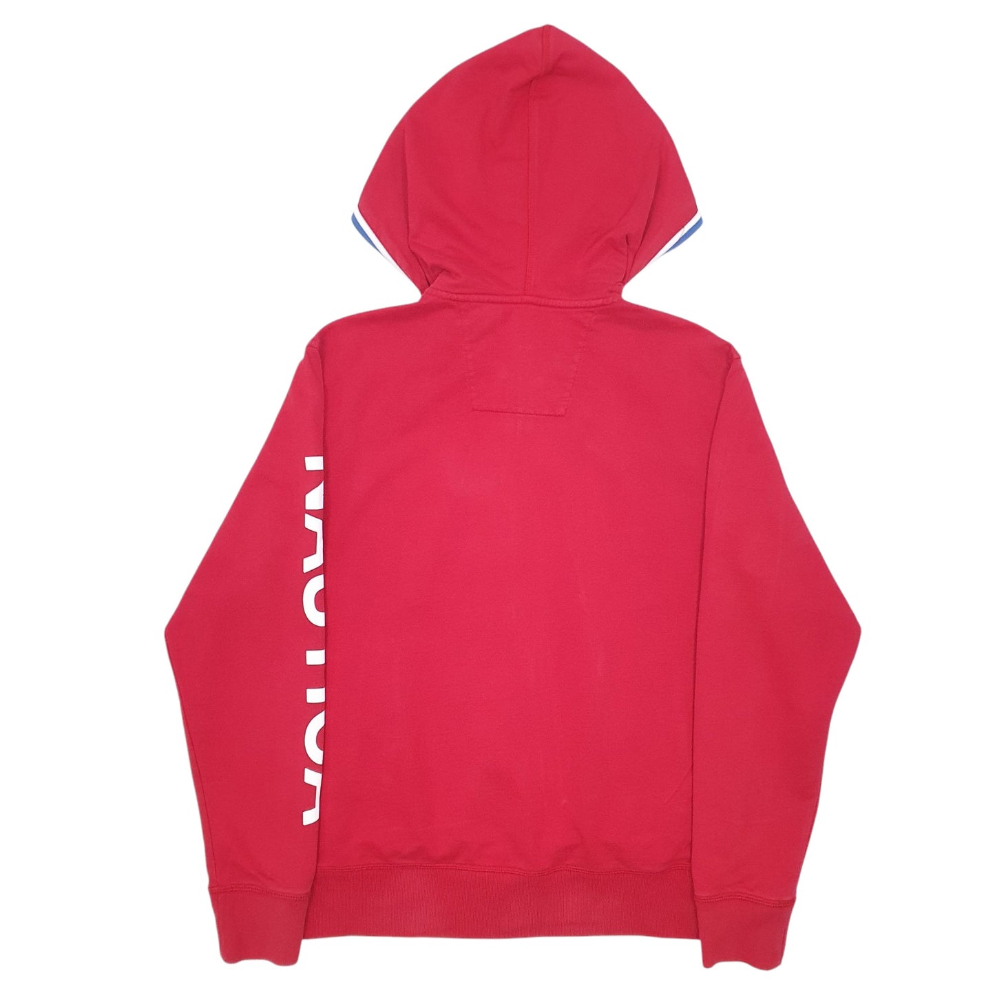 Mens Red Nautica  Full Zip Jumper