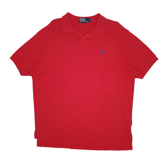 Mens Red Polo Ralph Lauren  Short Sleeve Polo Shirt