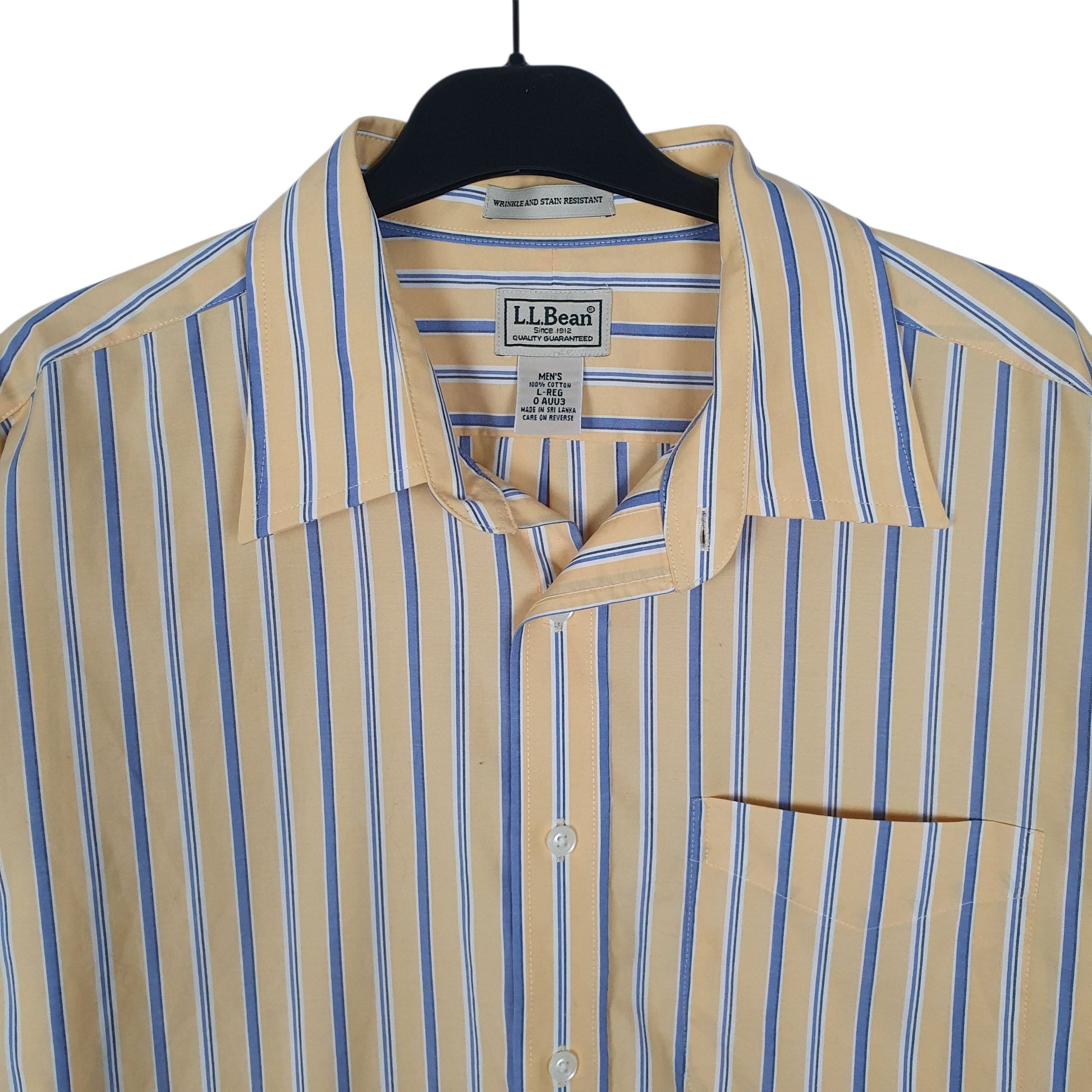 Mens Yellow L.L.Bean   Shirt