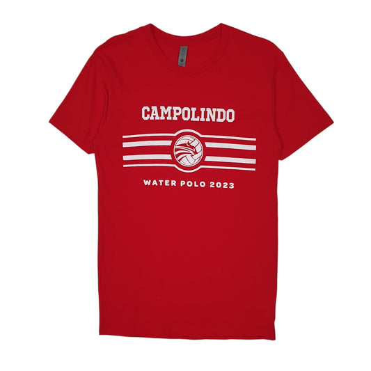 Mens Red Next Level Campolindo Water Polo Short Sleeve T Shirt