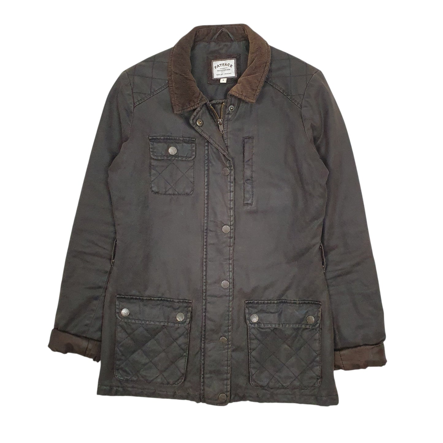 Womens Brown Fatface  Crewneck Coat