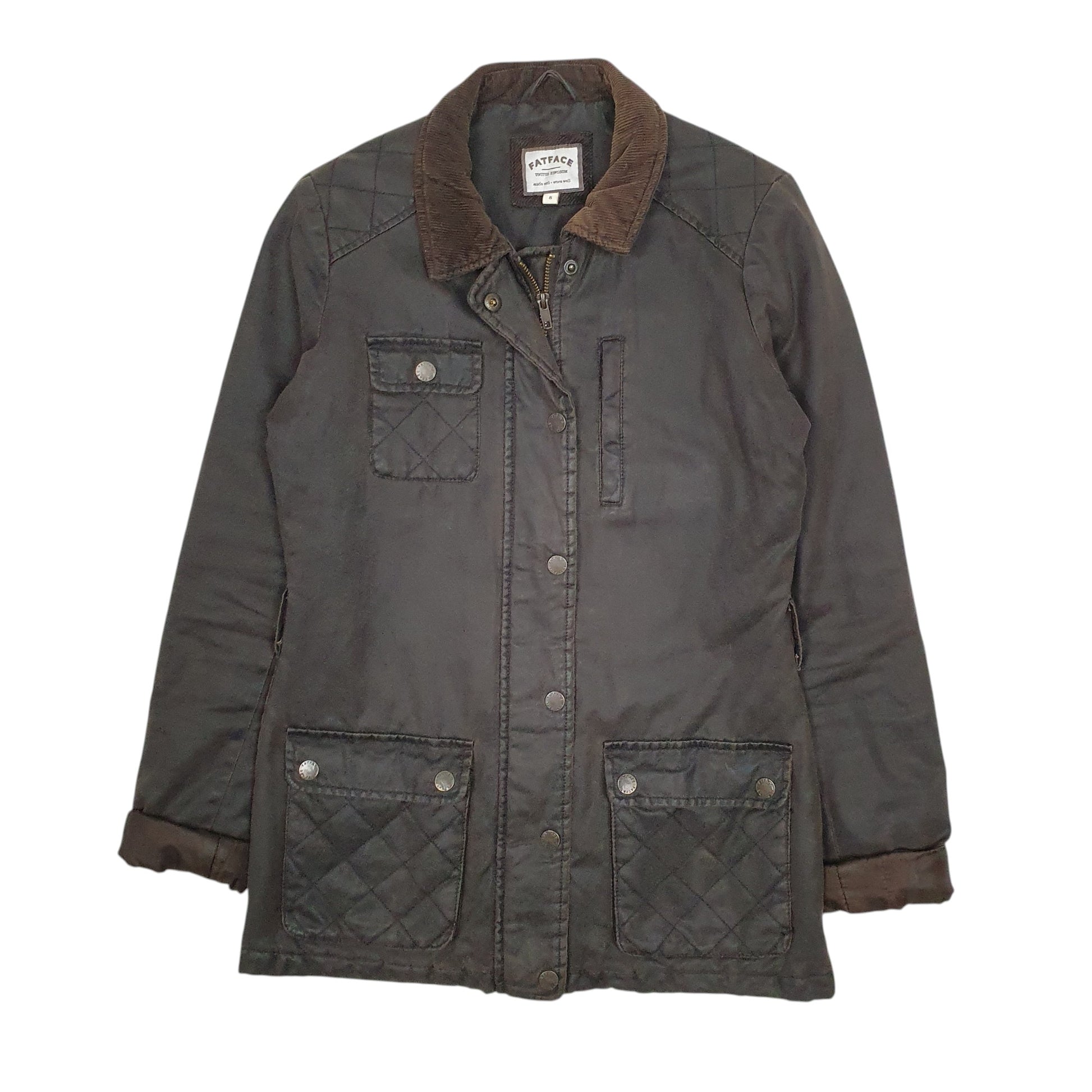 Womens Brown Fatface  Crewneck Coat