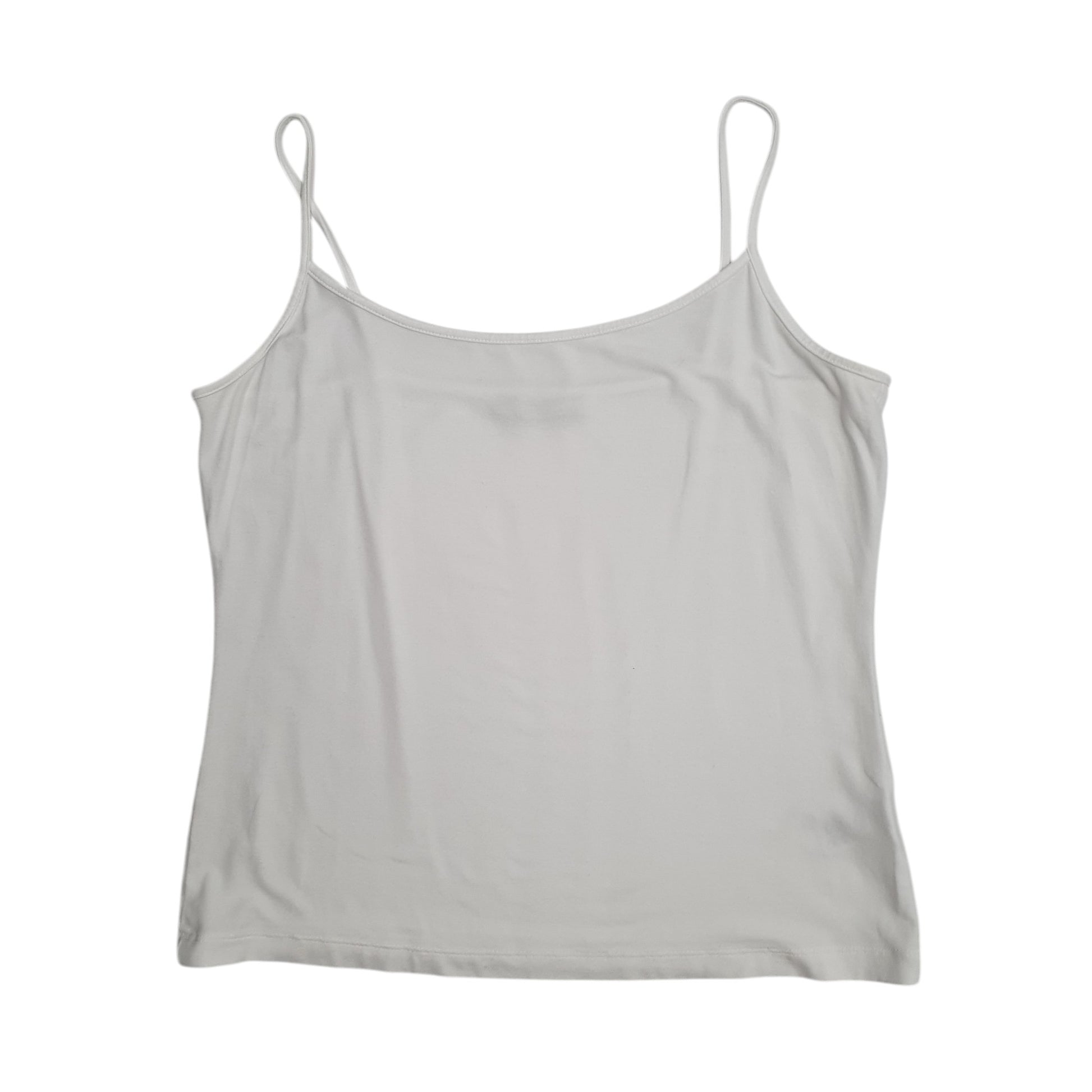 Womens White M&S Vest Top Short Sleeve T Shirt