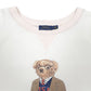 Womens White Polo Ralph Lauren Polo Bear Crewneck Jumper